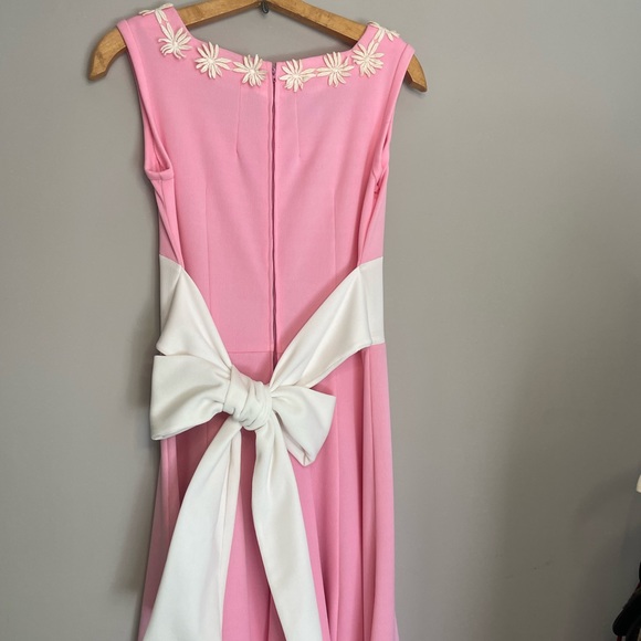 Vintage 70’s maxi floral pink and white daisy handmade Dress cottage core - Picture 3 of 9